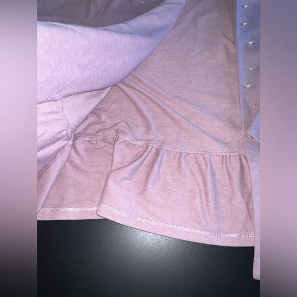 Lane Bryant Mauve Pearl Front Cardigan/Top Size 26/28 EUC Fairy Feminine - Picture 6 of 8